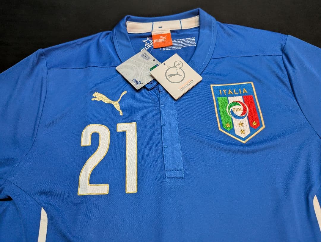 【新品タグ付き】イタリア代表/ピルロ/ホーム/2014W杯モデル