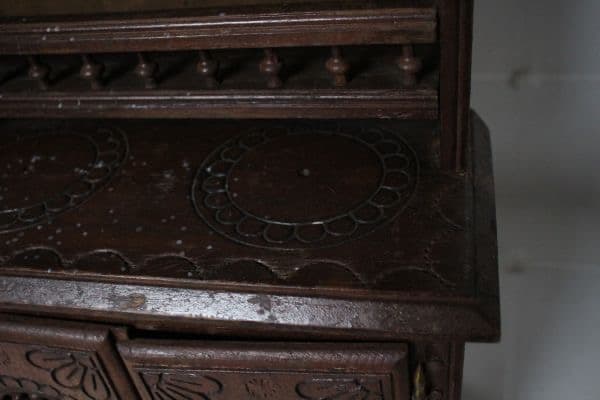 フランス アンティーク 古い木製のブルターニュ家具 ドール用家具 キャビネット