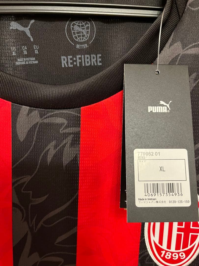 【新品未使用】25-26 ACミラン レプリカユニフォーム XL