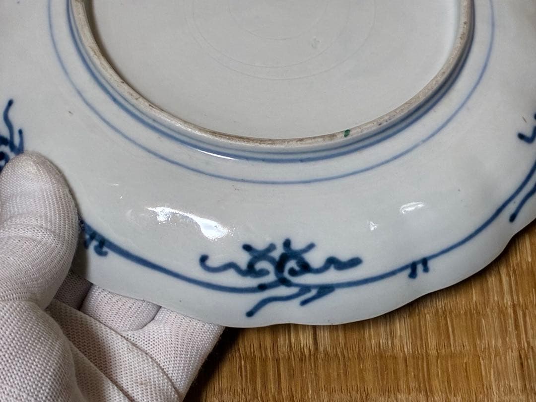 古伊万里 金彩 色絵 中皿 平皿 盛皿 三枚揃い 時代物