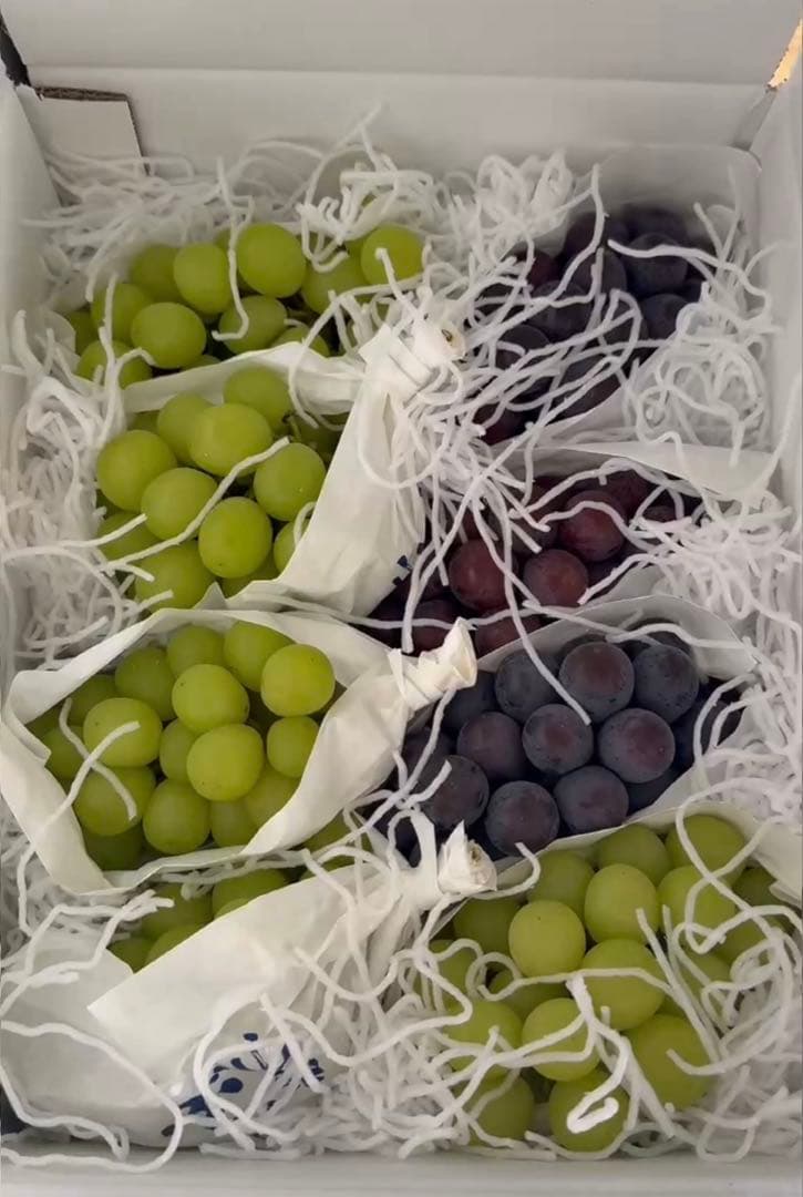 シャインマスカット&スズカ2種類 高級葡萄3kg冷蔵発送山梨直送朝採り8-11房