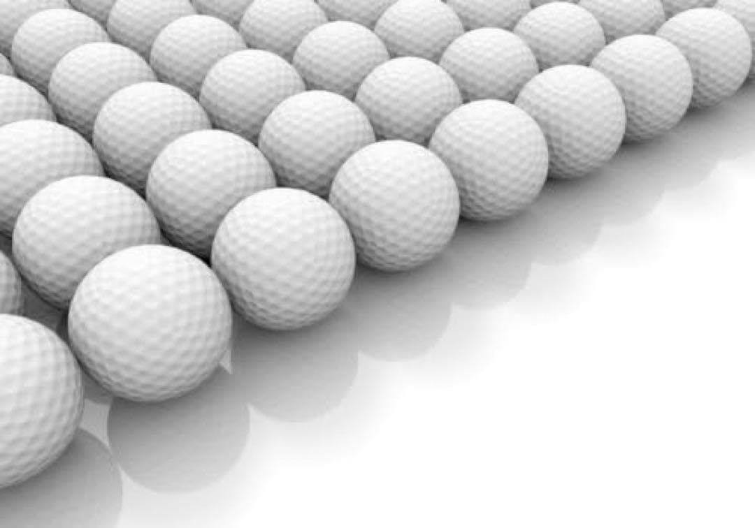 【ノーブランド品】無地 練習用 ゴルフボール 100ヶセット