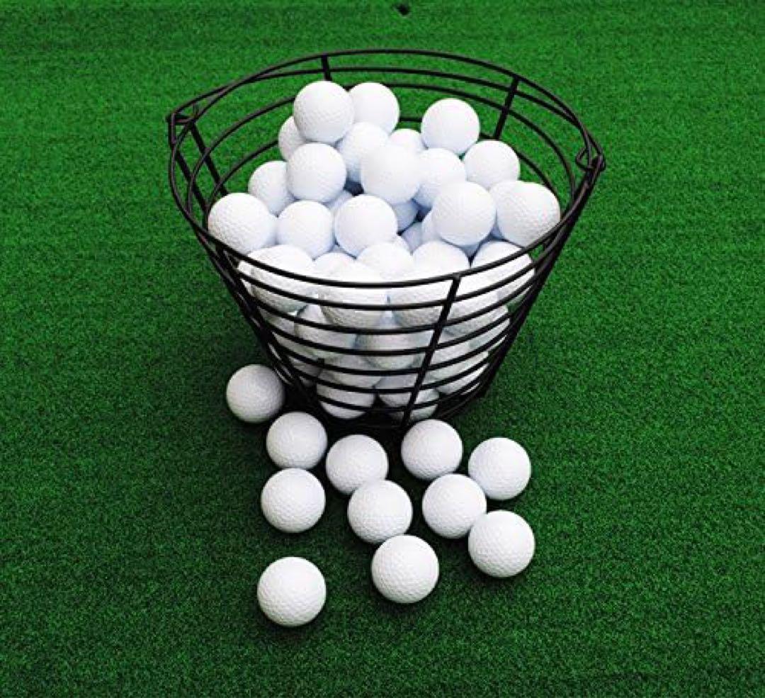 【ノーブランド品】無地 練習用 ゴルフボール 100ヶセット