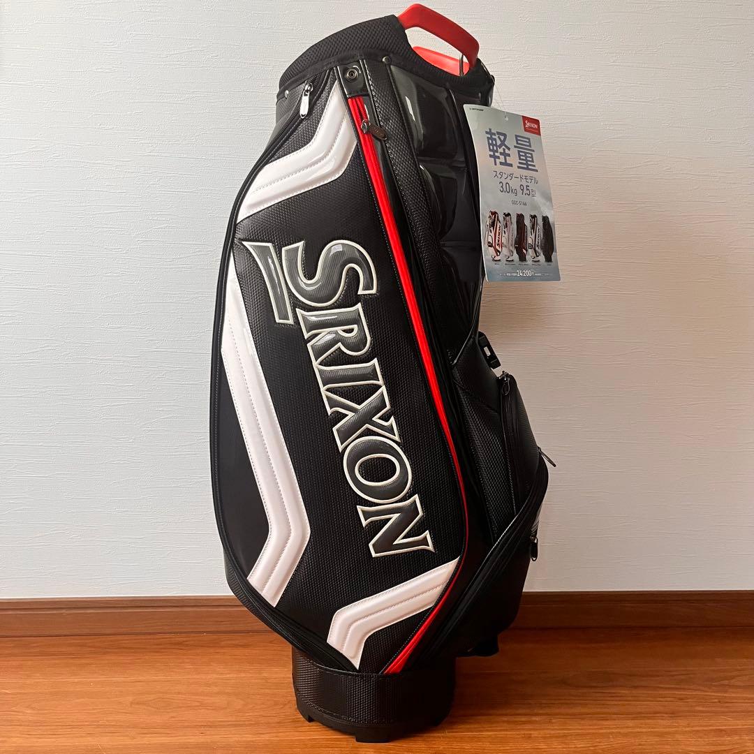 DUNLOP SRIXON 軽量キャディバッグ ブラック/ホワイト/レッド