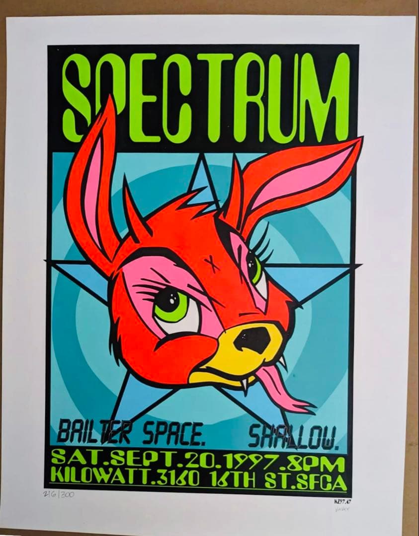 Frank Kozik スペクトラム シルクスクリーン ポスター です。