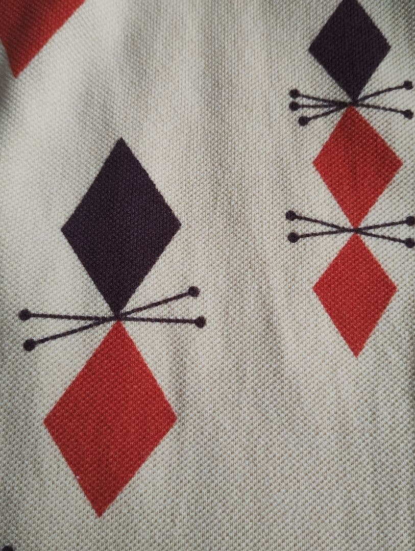 スターオブハリウッド 日本製 半袖 ポロシャツ L イエロー系 鹿の子 メンズ