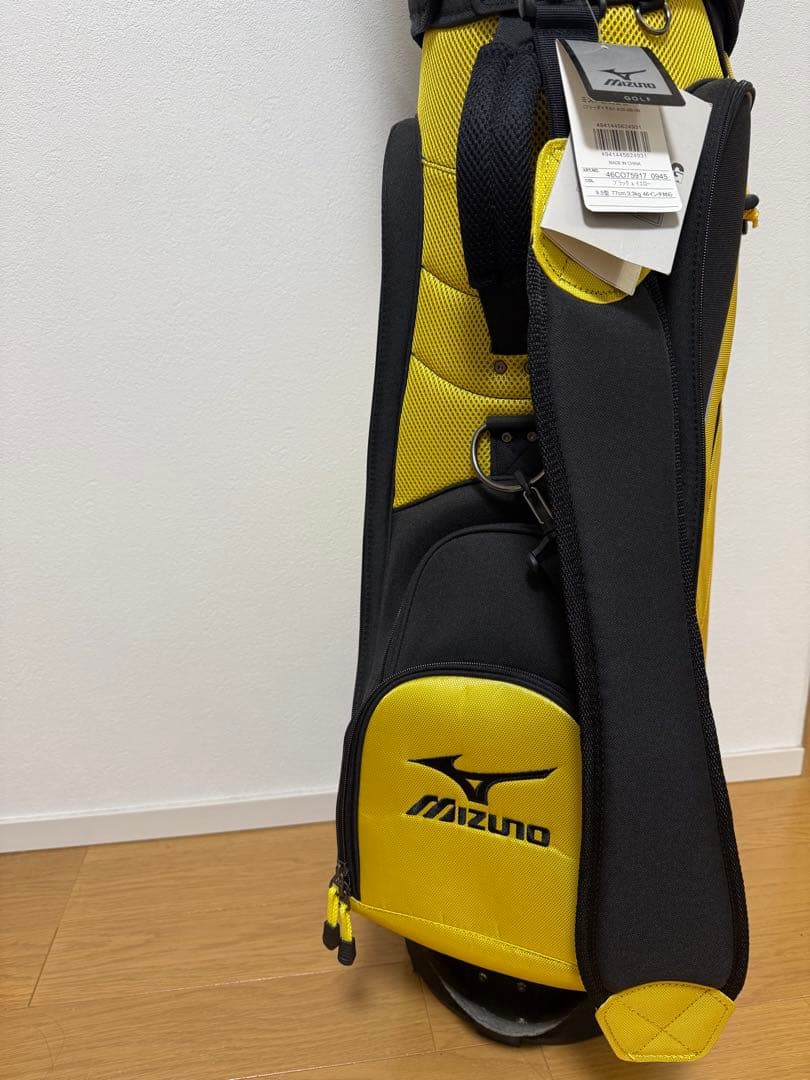 MIZUNOGOLF ミズノゴルフバック　イエロー✖︎ブラック新品未使用タグ付き⭐︎