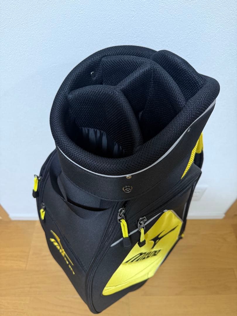 MIZUNOGOLF ミズノゴルフバック　イエロー✖︎ブラック新品未使用タグ付き⭐︎