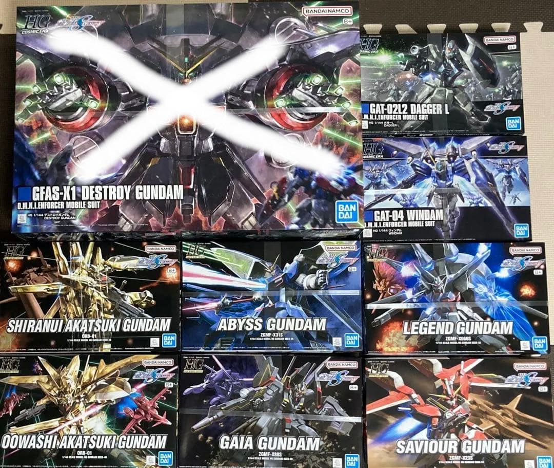 HG ガンダムSEED DESTINY デストロイガンダムほか計9点