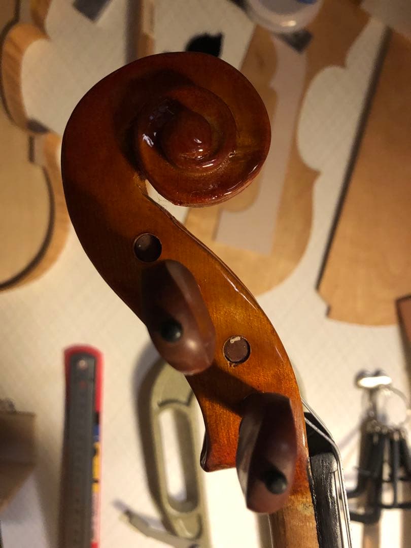 【駒&魂柱調整済】ノーラベル4/4中古バイオリン　型名製造年月日不明