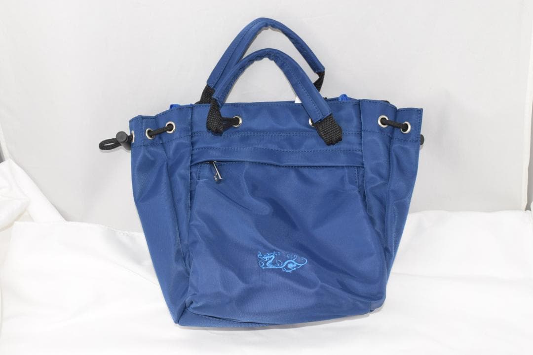 新品☆DANCE WITH DRAGON ハトメ巾着カートポーチ☆ネイビー