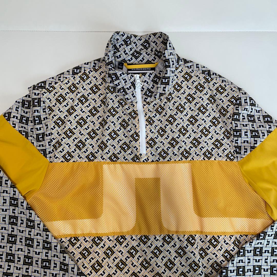 J.LINDEBERG メンズ メッシュブリッジウィンドブレーカー 撥水加工