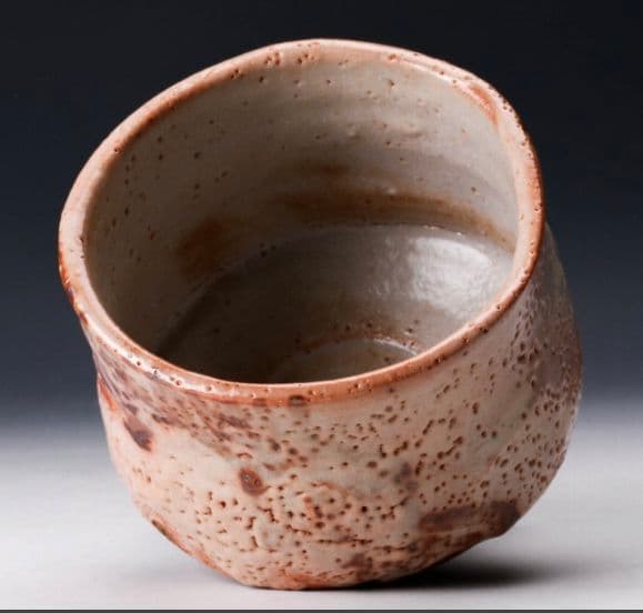 【最上位作　桃山陶】三浦繁久 志野茶碗 共箱 栞 茶道具　荒川豊蔵　加藤唐九郎