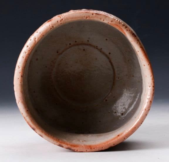 【最上位作　桃山陶】三浦繁久 志野茶碗 共箱 栞 茶道具　荒川豊蔵　加藤唐九郎