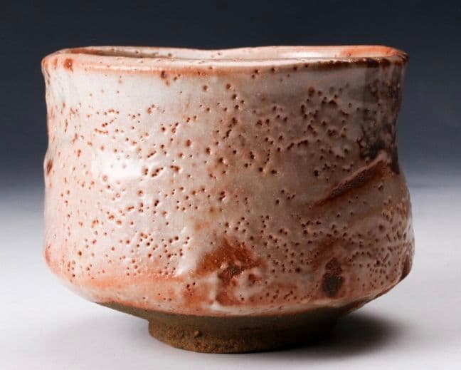 【最上位作　桃山陶】三浦繁久 志野茶碗 共箱 栞 茶道具　荒川豊蔵　加藤唐九郎