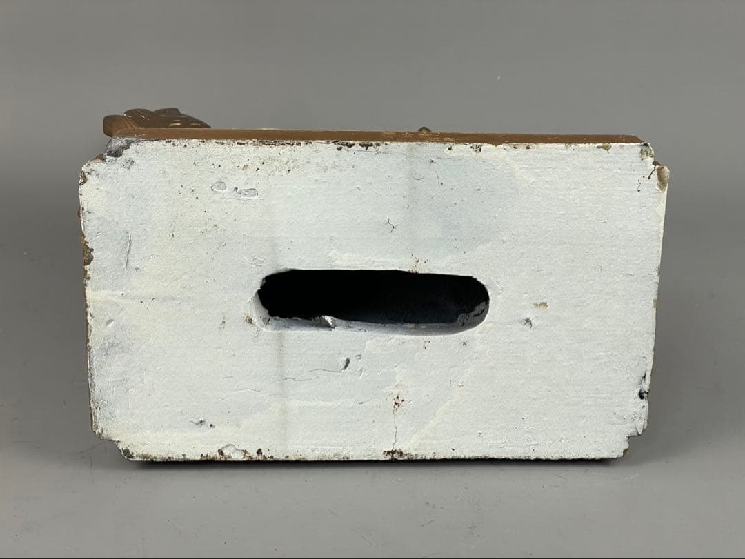 希少 福山城再建記念 金の鯱鉾 備前 置物 金色 福山市 玄関飾り 破れ無し