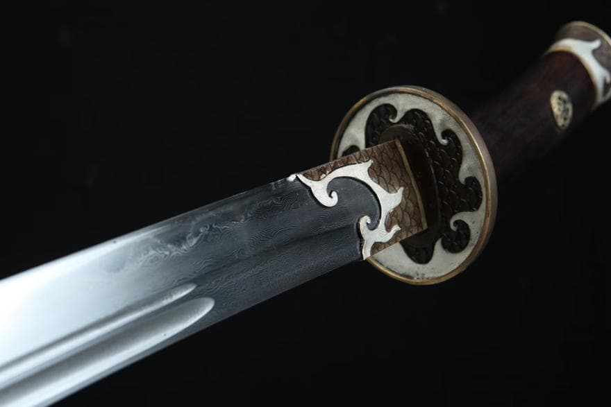 三色銅26寸火鱗神刀 模造刀 居合刀 武士道 武具 漢剣 唐刀 龍泉剣 手鍛造打