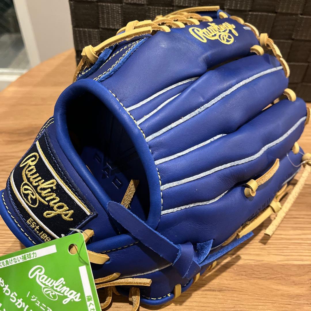 新品 値下げ中軟式少年用ローリングスJr.ハイパーテック インディゴ 左投げ