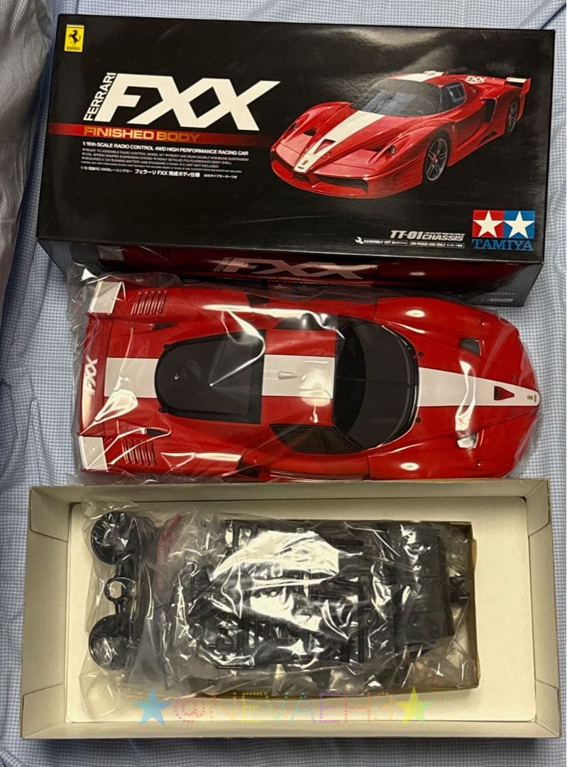 未組み立て★タミヤ★Ferrari／フェラーリFXX 完成ボディ仕様 TT-01