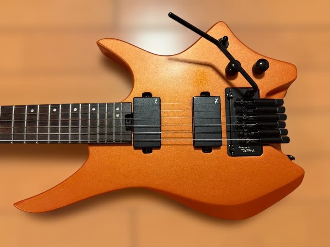 ギター HEX Guitars N500 llic Coral Orange