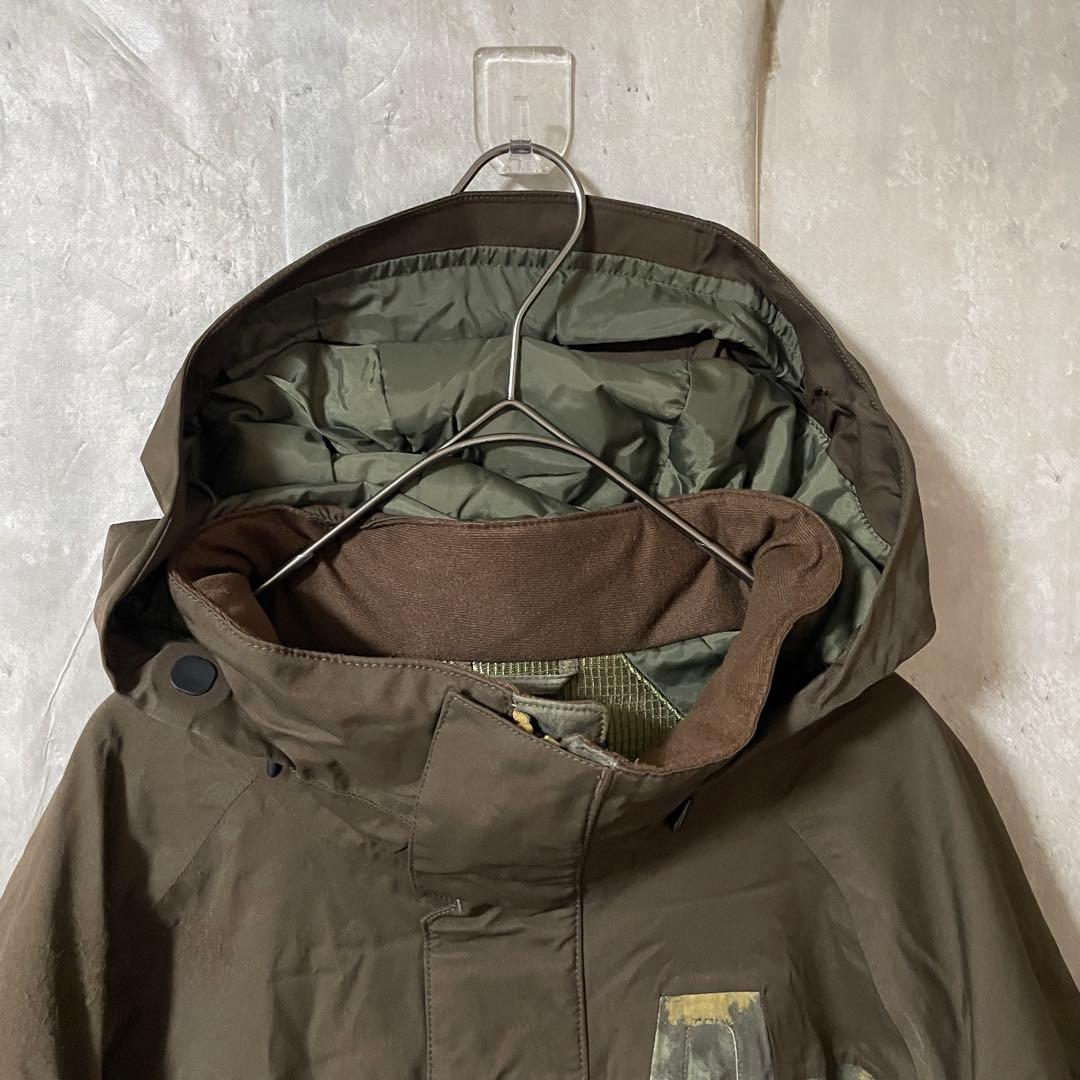 Burtonバートンスキーウェアスノーボードジャケットパーカー茶色カーキ迷彩総柄
