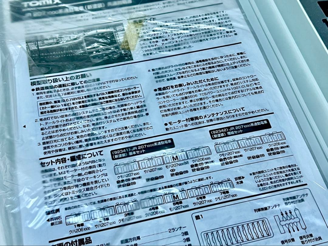 TOMIX JR 207 1000系 通勤電車 新塗料　基本セット 4車両