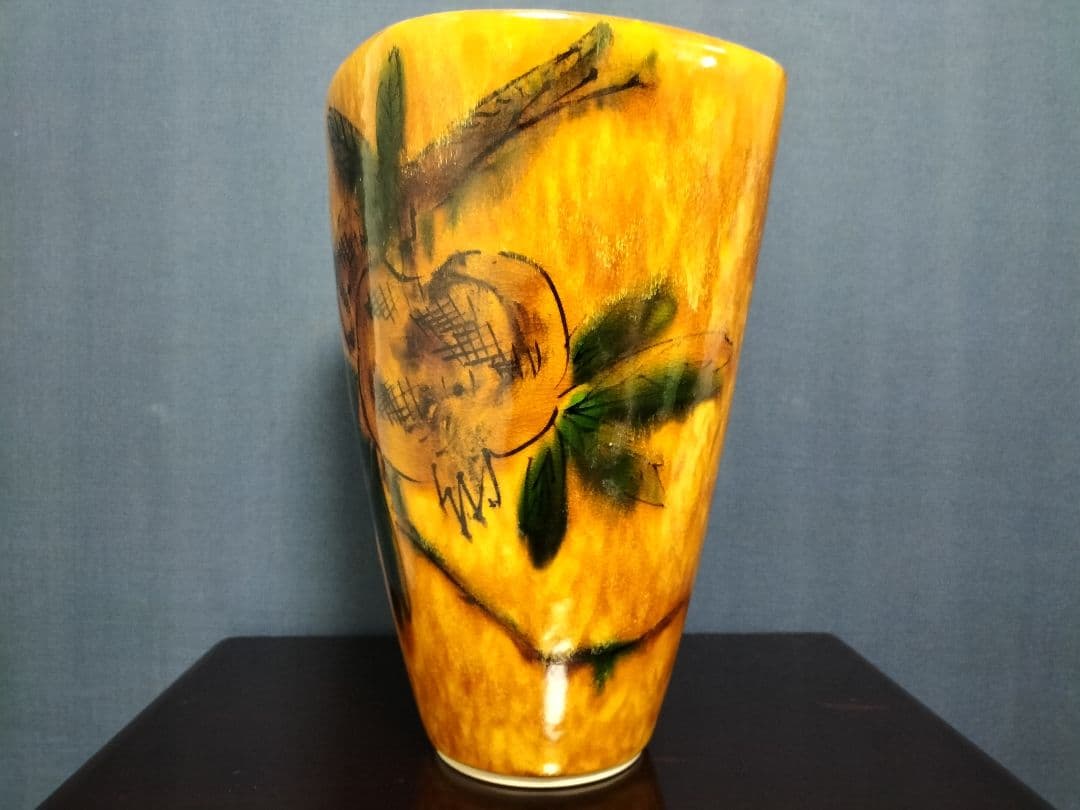 九谷焼　名工　浅倉五十吉 華入れ　花瓶