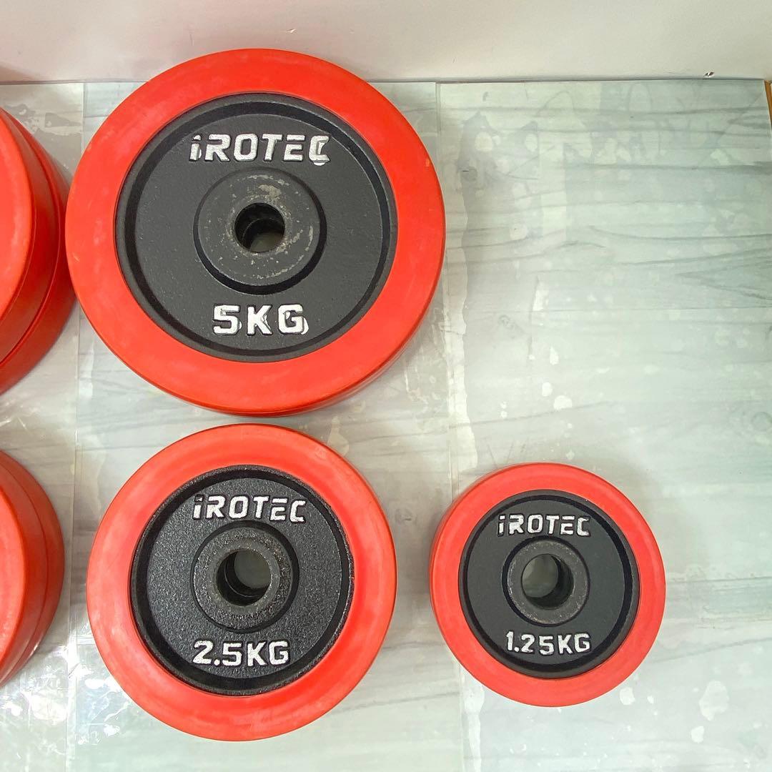 iROTEC アイロテックダンベルプレート　ダンベルシャフト40キロkgダンベル