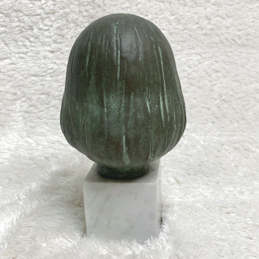 舟越保武 少女A アンナ 頭像 ブロンズ像 台座付き 彫刻 オブジェ