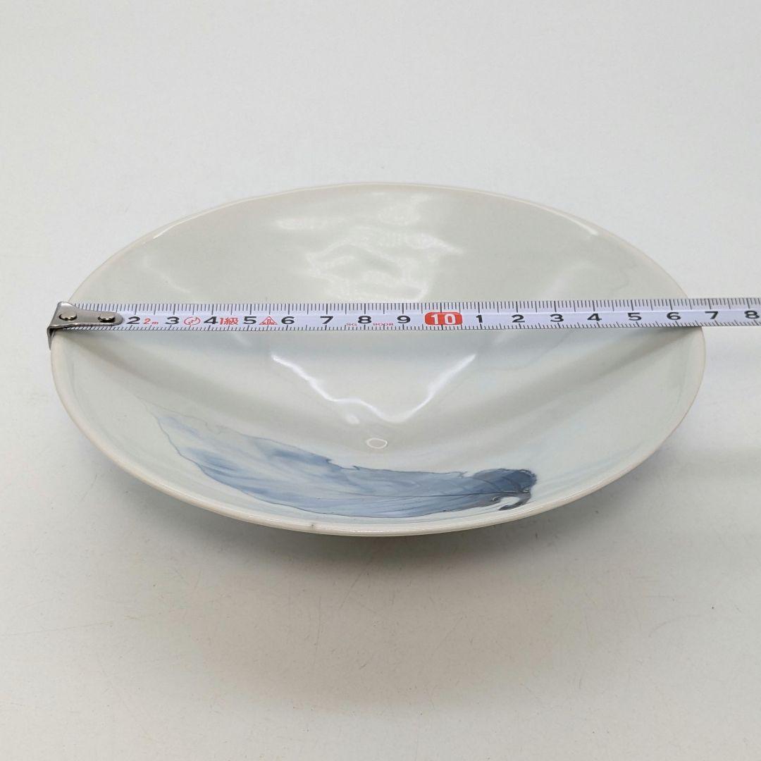 加藤巌 京焼 染付茶碗 共箱 木葉文 清水焼 抹茶碗 抹茶茶碗 茶道具 茶器