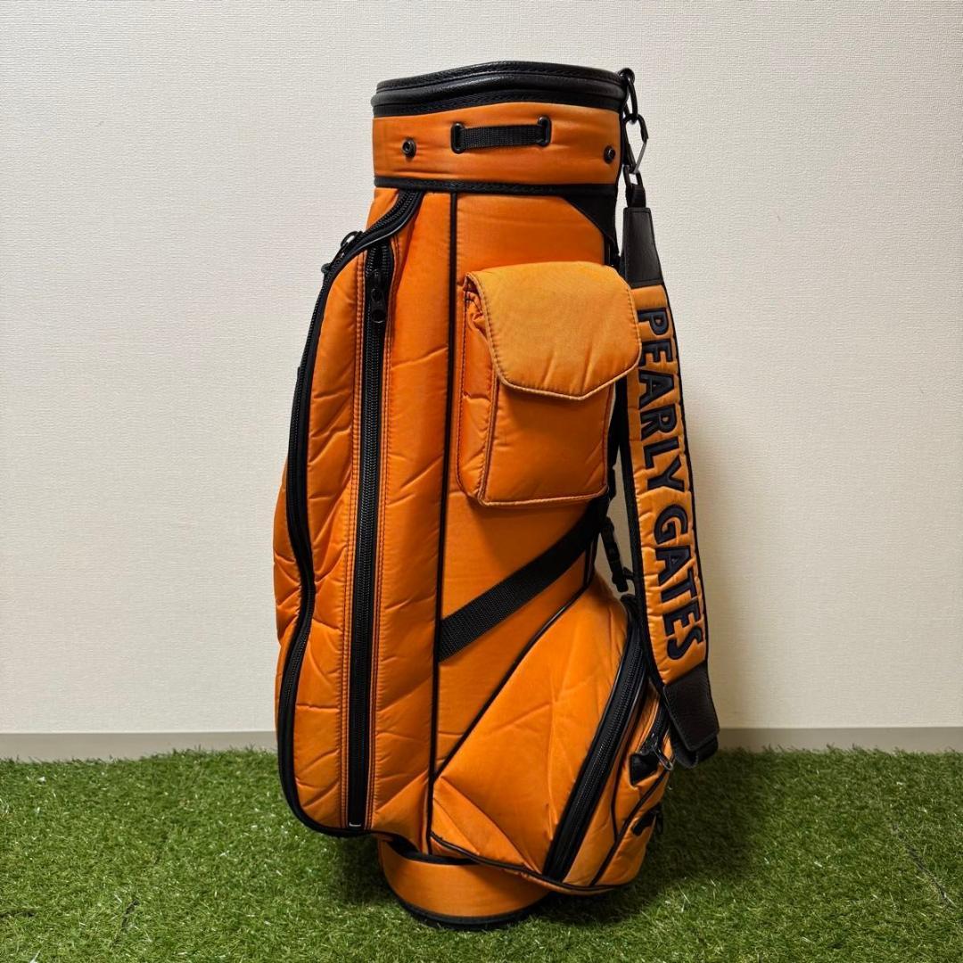 PEARLY GATES パーリーゲイツ キャディバッグ 9型 オレンジ