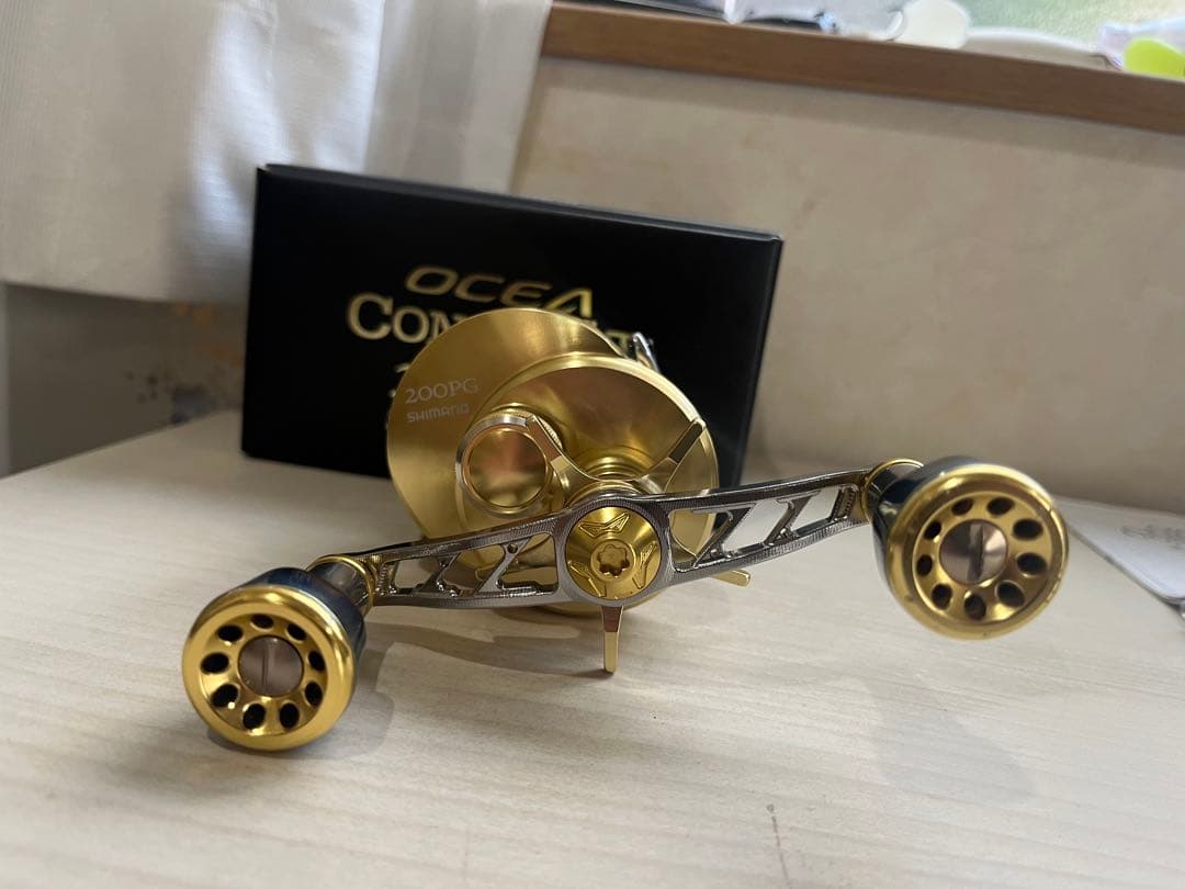 ★☆シマノ 15 オシアコンクエスト 200PG ライン付　カスタム　美品