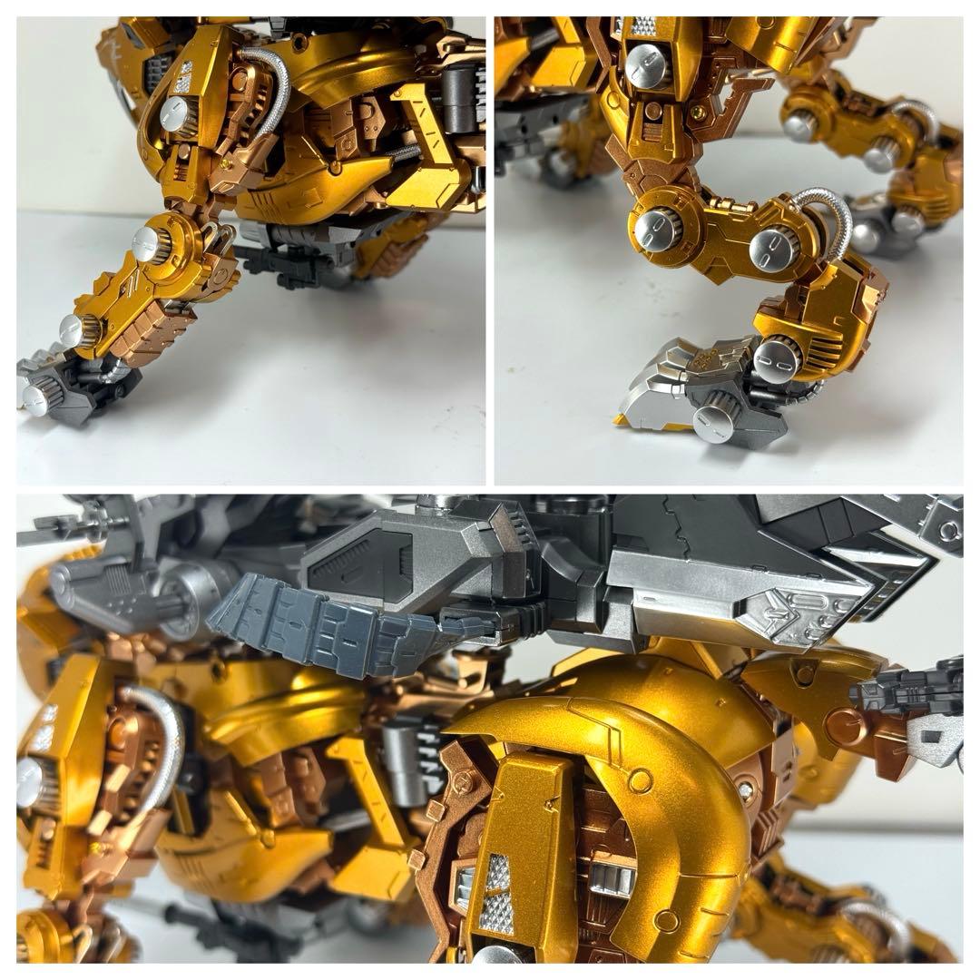 コトブキヤ　HMM ゾイド　セイバータイガー　ゴールド風　全塗装