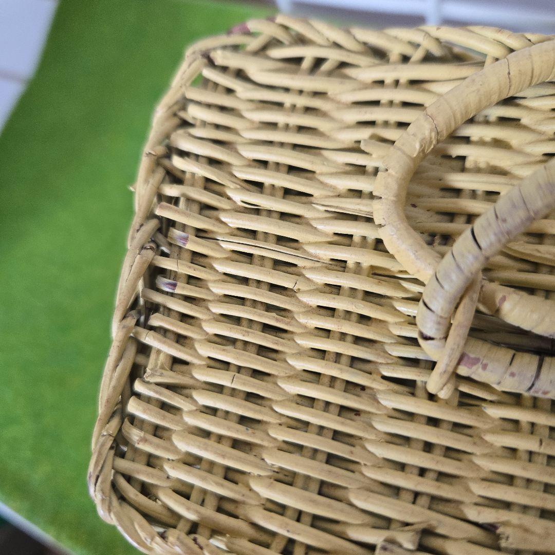 ヴィンテージ　ムーミン籐カゴ