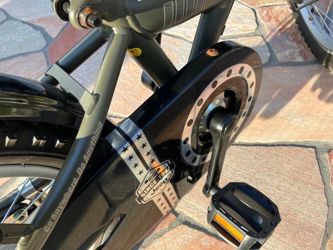 【♡NJAT♡ 】Jeep 子供用自転車 16インチ オリーブグリーン