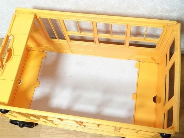 ビンテージ LIPSKI スクールバス 収納箱 おもちゃ箱 旧車 レトロ 当時物