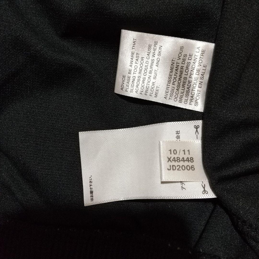 adidas ジャージ　上下セットアップ　黒白光沢　サイズO