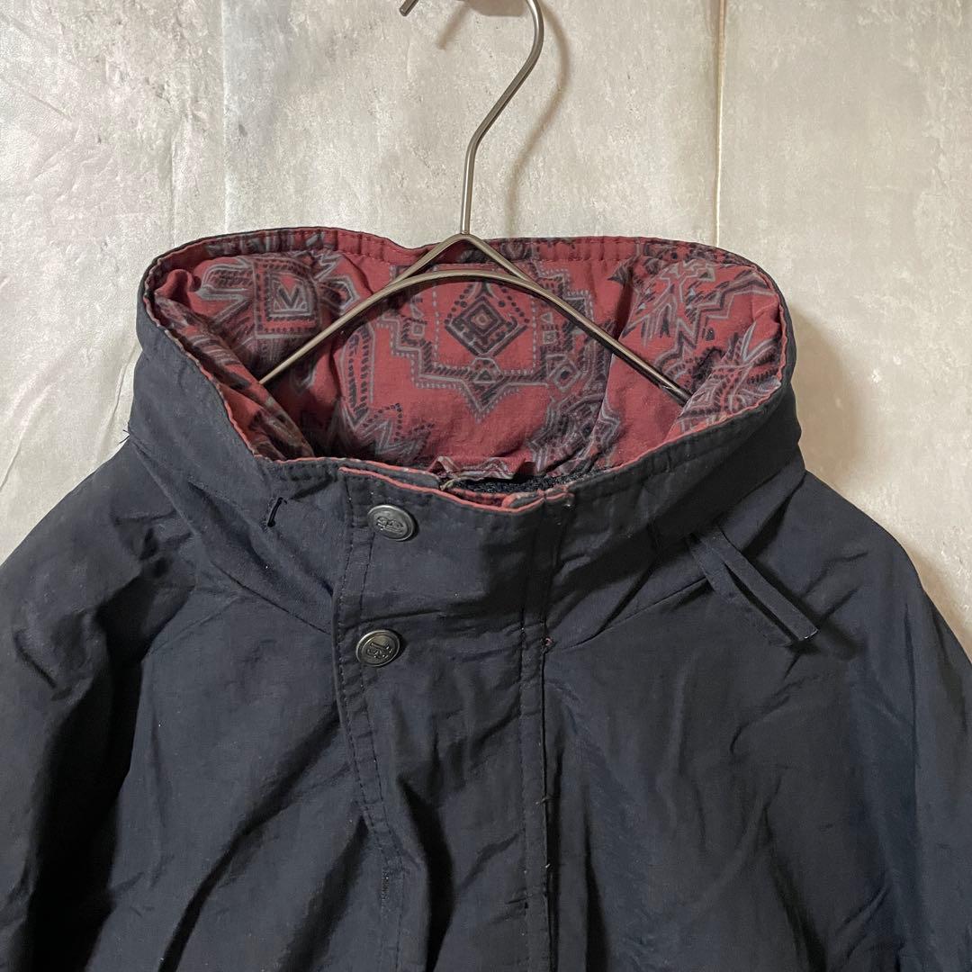 Burtonバートンスキーウェアスノーボードジャケットハーフジップ紺ネイビー赤