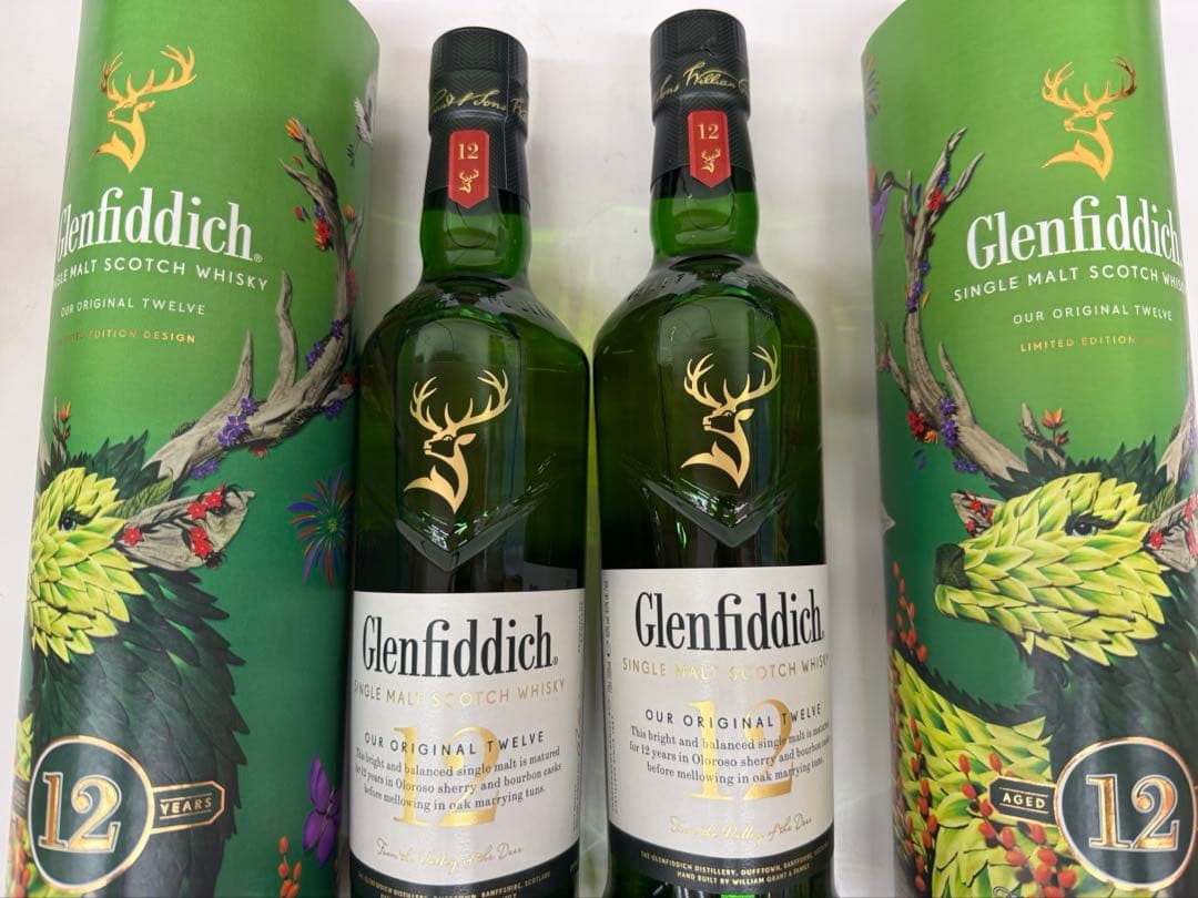 【未開封】Glenfiddich グランフィディック 12年　２本　限定ラベル