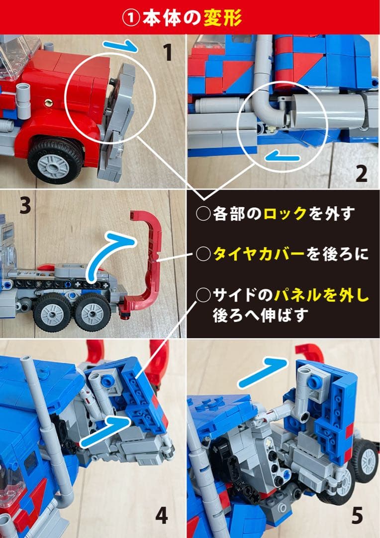 ご購入者様用 変形のしかた オプティマス編