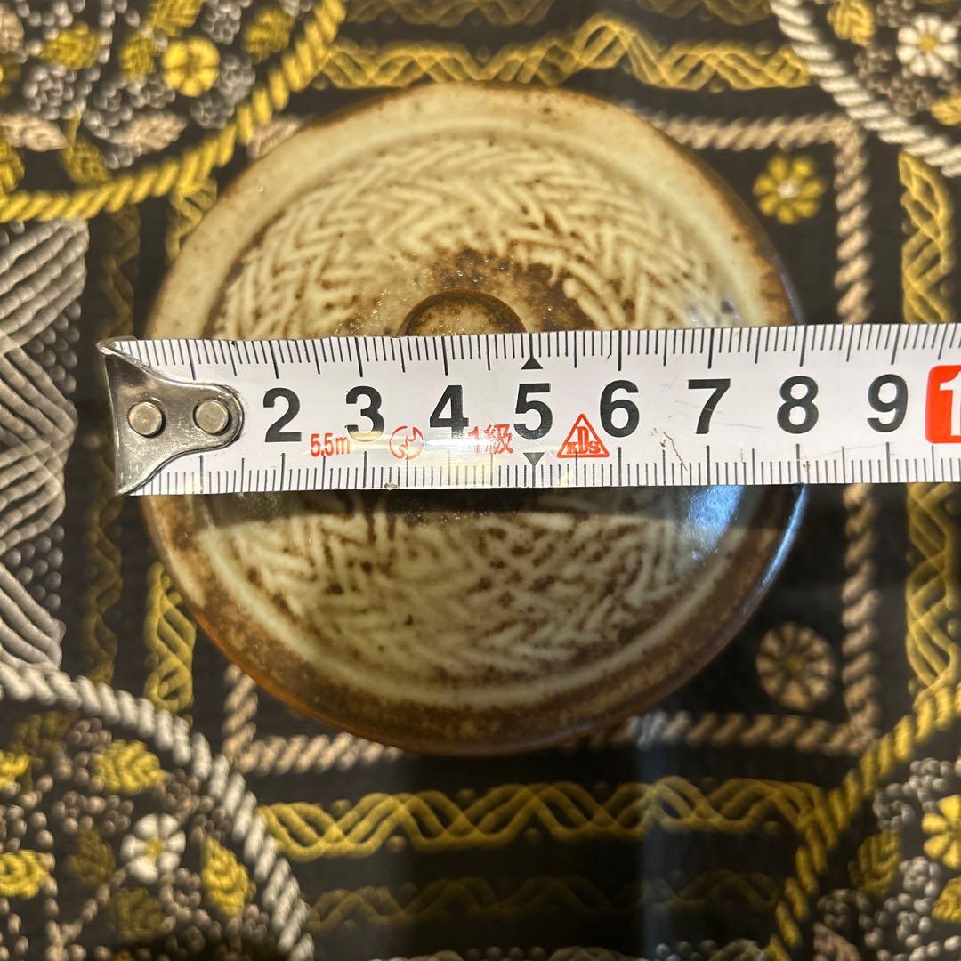 島岡達三　　地釉象嵌縄文汲出揃え