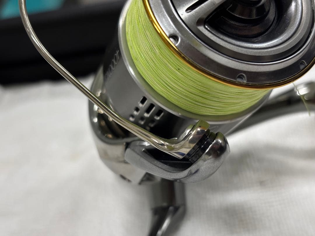 【極美品】シマノ 18ステラ 4000XG 夢屋ハンドルノブ・リールスタンド付