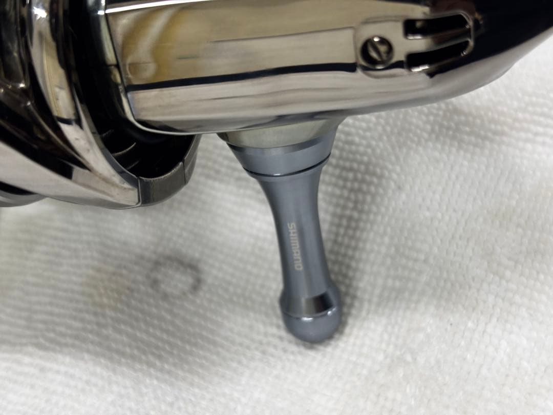 【極美品】シマノ 18ステラ 4000XG 夢屋ハンドルノブ・リールスタンド付