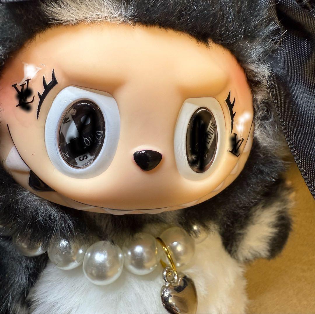 海外限定　ZIMOMO ジモモ　カスタム　高品質　黒白　ふわふわ　りす