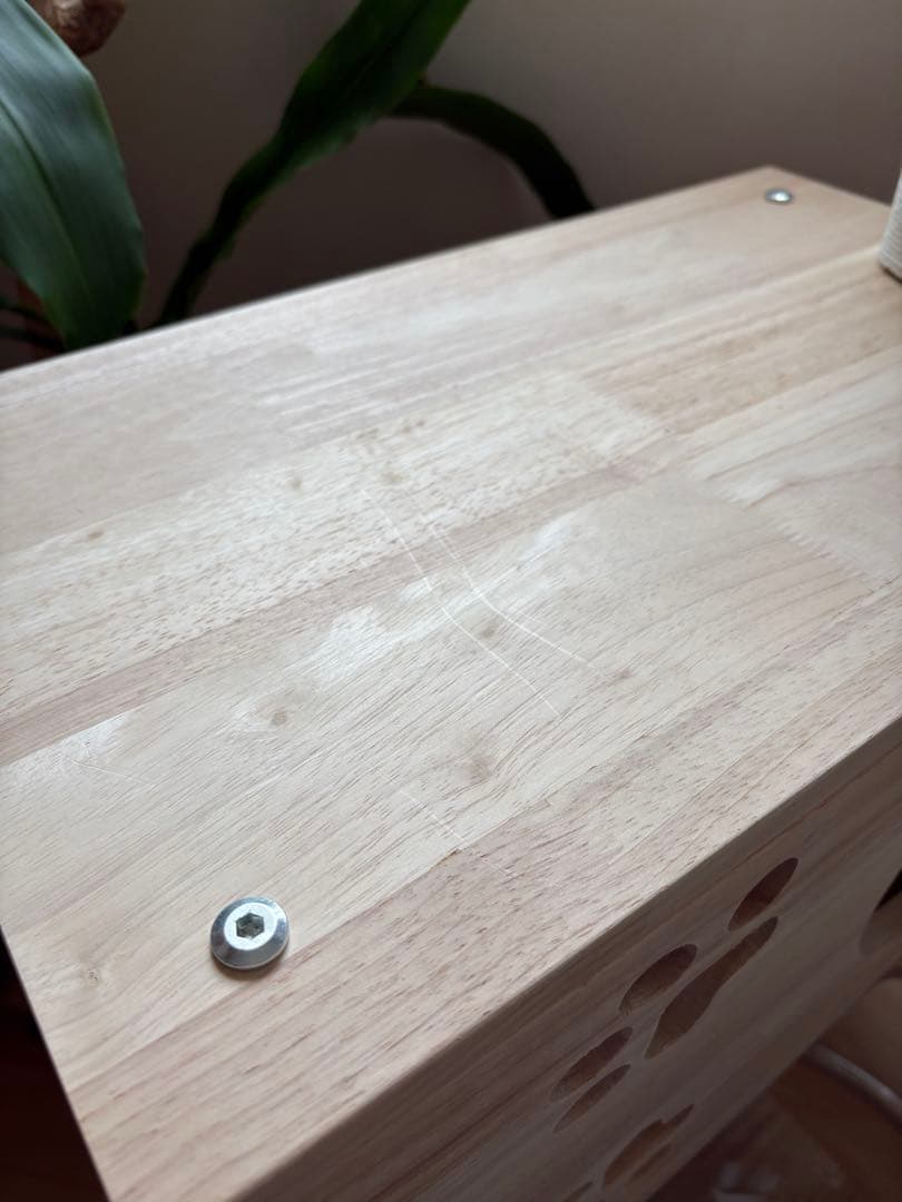 RAKUキャットタワー　【天然木製】