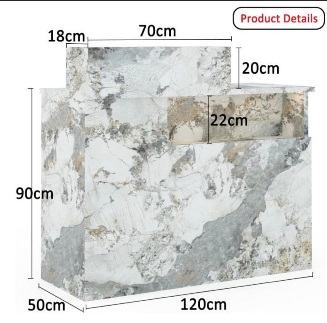新品　レジカウンター 受付カウンターデスク 小型受付　おしゃれテーブル