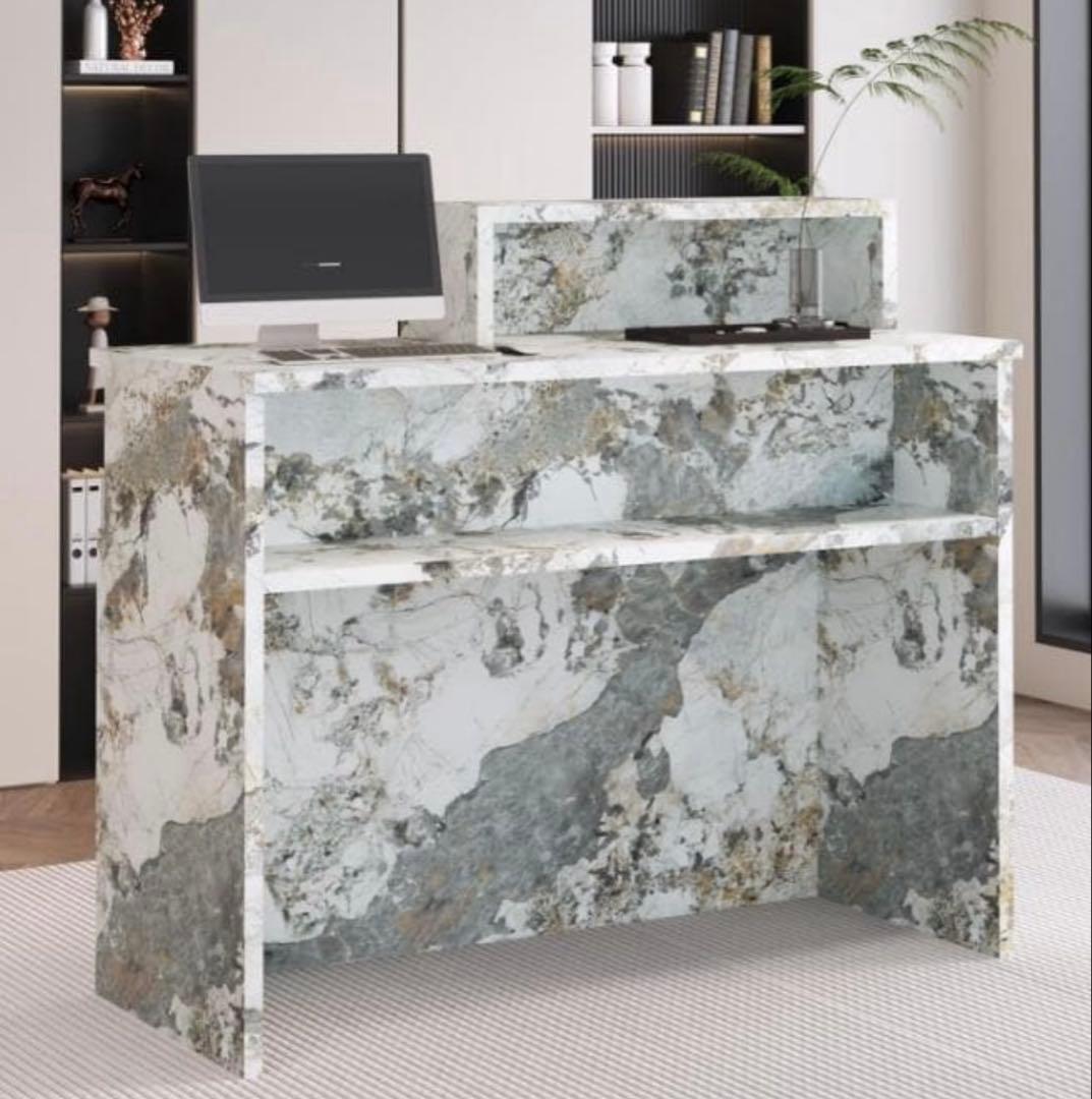 新品　レジカウンター 受付カウンターデスク 小型受付　おしゃれテーブル