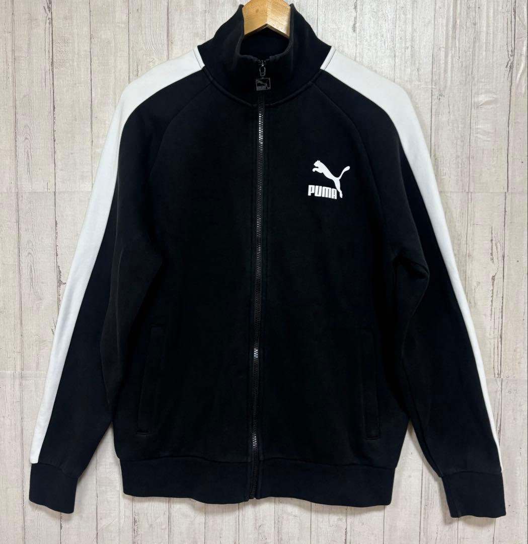【美品】 プーマ ICONIC T7 トラックジャケット ロゴ サイドライン