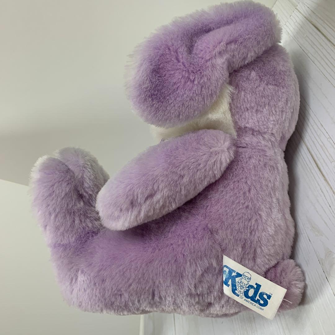 NJ☆ レトロ　紫色のウサギのぬいぐるみ