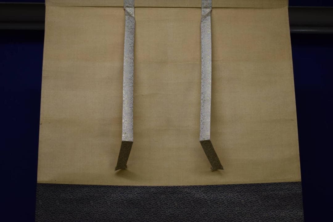 真作/前川文嶺/檜桜の図/布袋屋掛軸HH-989